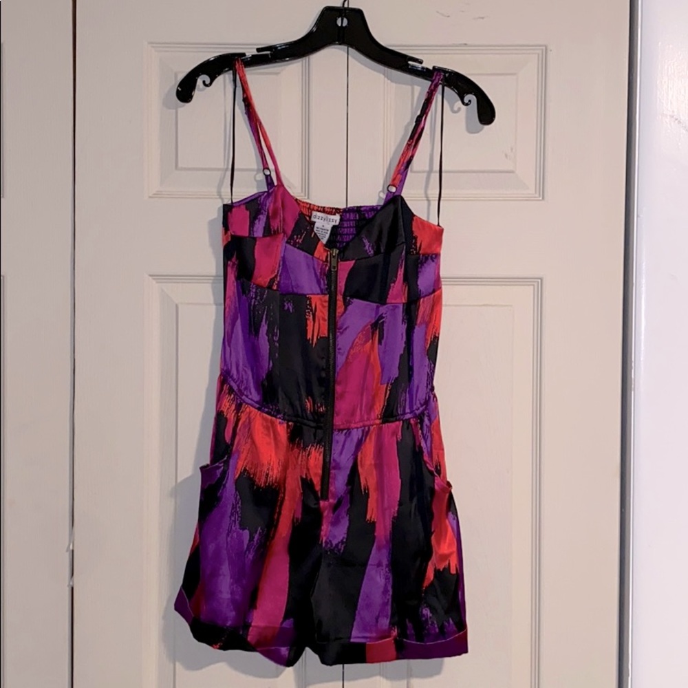 Holiday Paint Brush Printed Romper